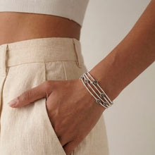 Load image into Gallery viewer, Sterling Silver Daisy Chain Bracelet