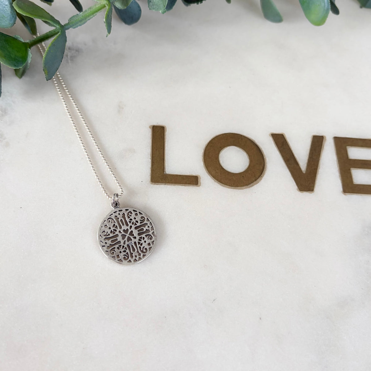Mandala Pendant - Sterling Silver