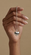 Load image into Gallery viewer, Sterling Silver Puff Heart Pendant
