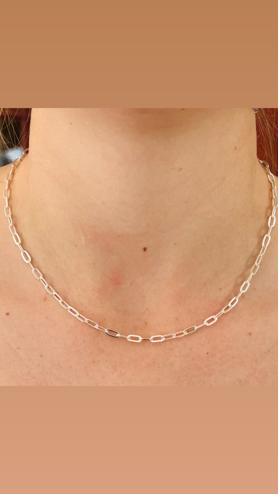 Paperclip Chain - Sterling Silver – view 2