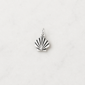 Clam Shell Charm - Sterling Silver
