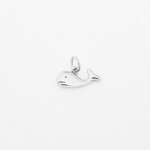Baby Whale Charm - Sterling Silver