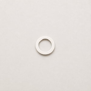 Circle Charm - Sterling Silver