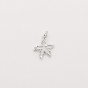 Cut Out Star Fish Charm - Sterling Silver