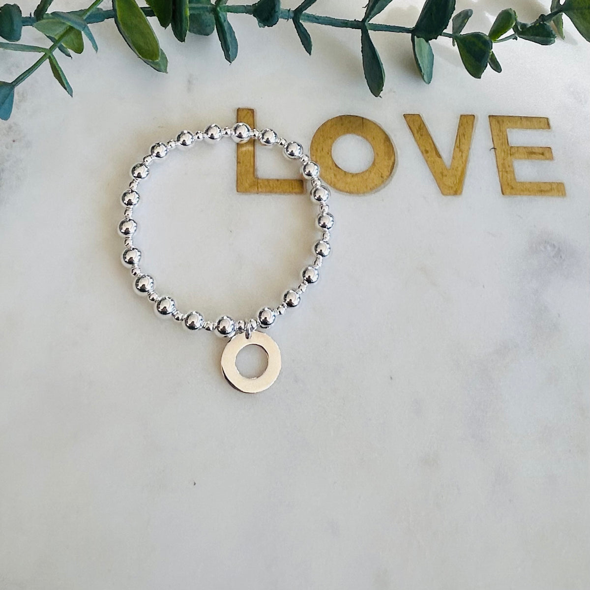 6mm & 3mm Circle Bracelet - Sterling Silver
