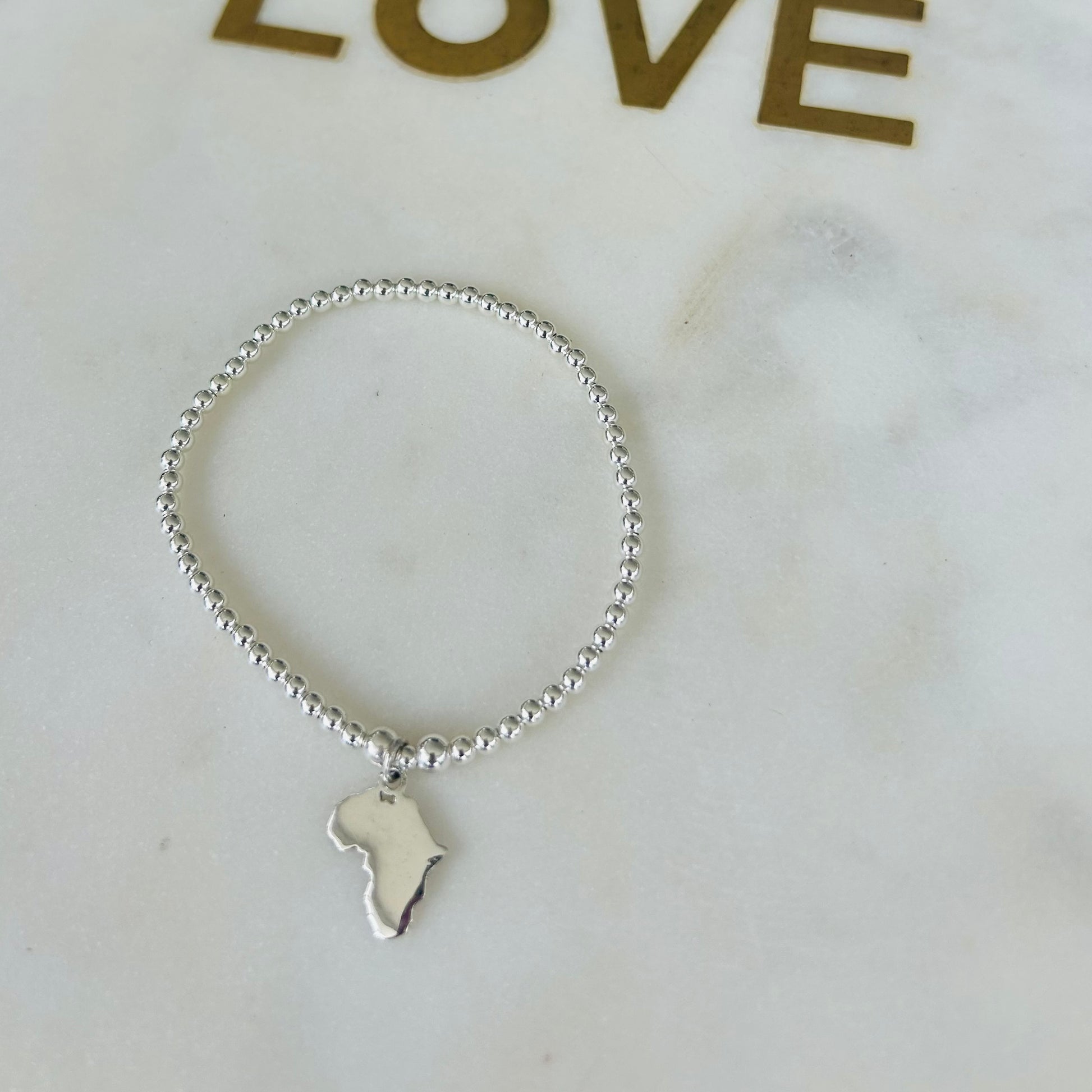 3mm Africa Bracelet - Sterling Silver