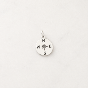 Compass Charm - Sterling Silver