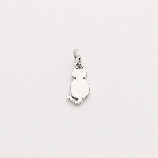 Cat Charm - Sterling Silver