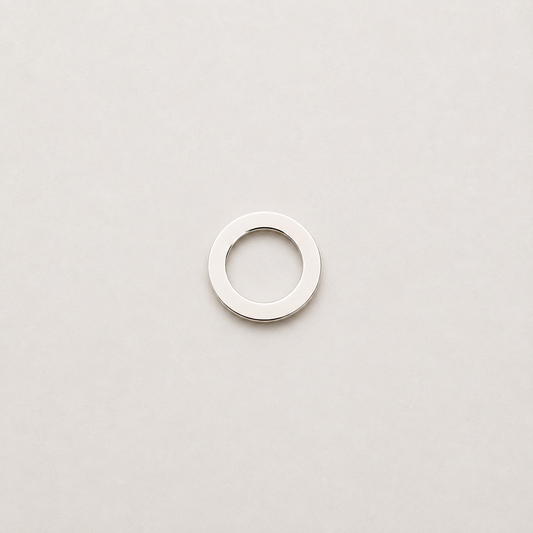 Circle Charm - Sterling Silver