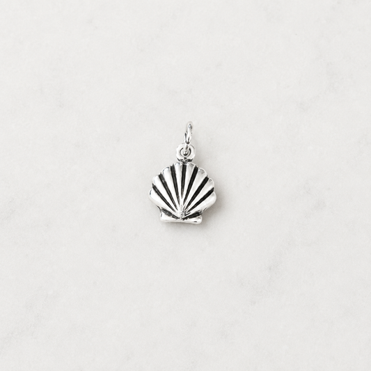 Clam Shell Charm - Sterling Silver