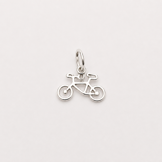 Small Bicycle Charm - Sterling Silver