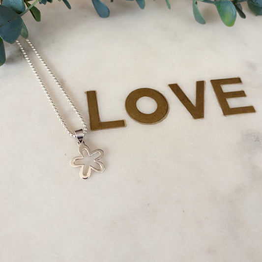 Small Mont Blanc Flower - Sterling Silver