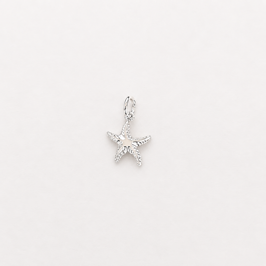 Small Star Fish Charm - Sterling Silver
