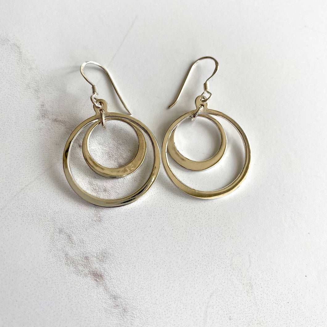 Double Circle Earrings