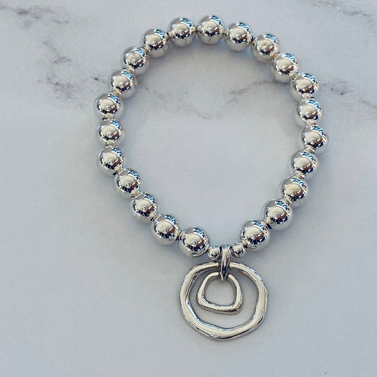 8mm Double Circle Bracelet