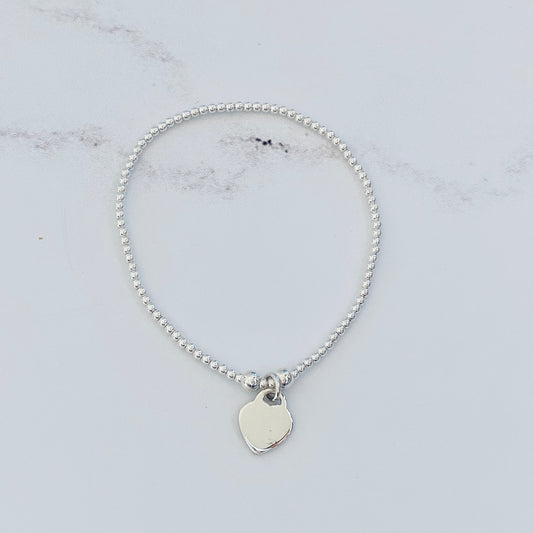 2mm Tiffany Heart Bracelet