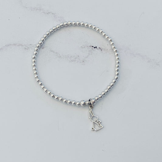 3mm Origami Bunny Bracelet