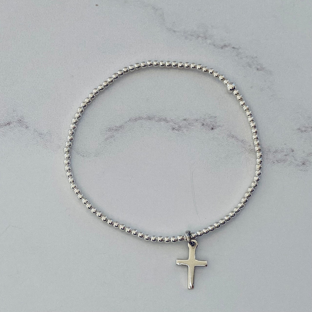 2mm Dainty Cross Bracelet