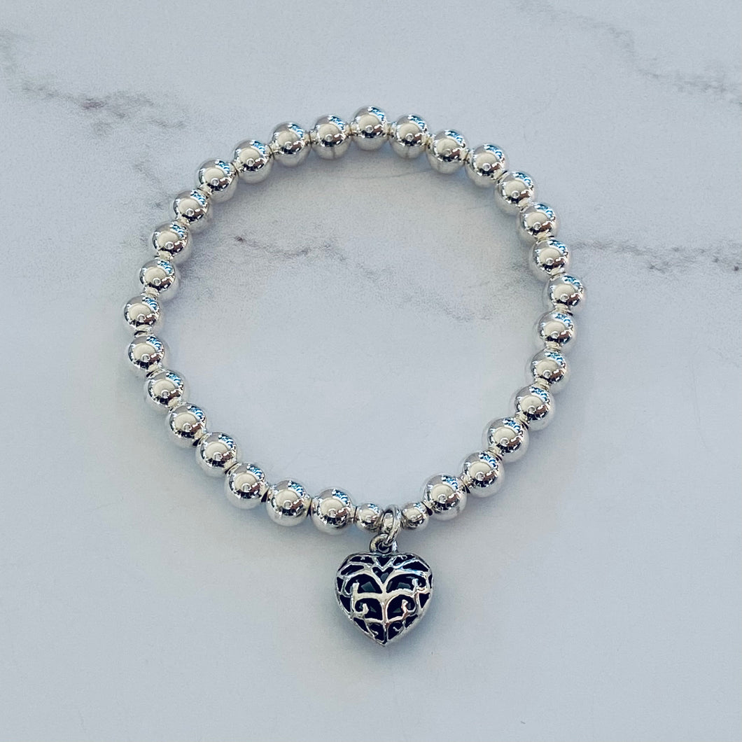 6mm Cut Out Heart Bracelet